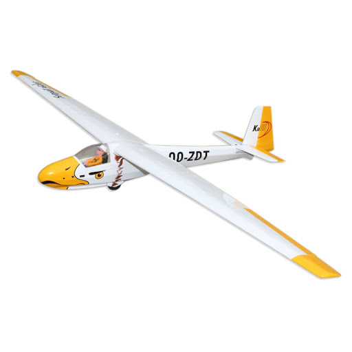 Seagull Models KA8B Glider 3M White/Yellow